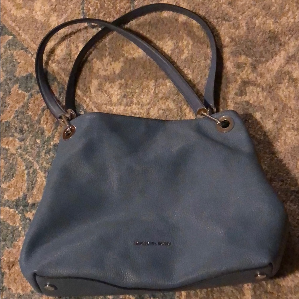 Micheal Kors blue leather purse
